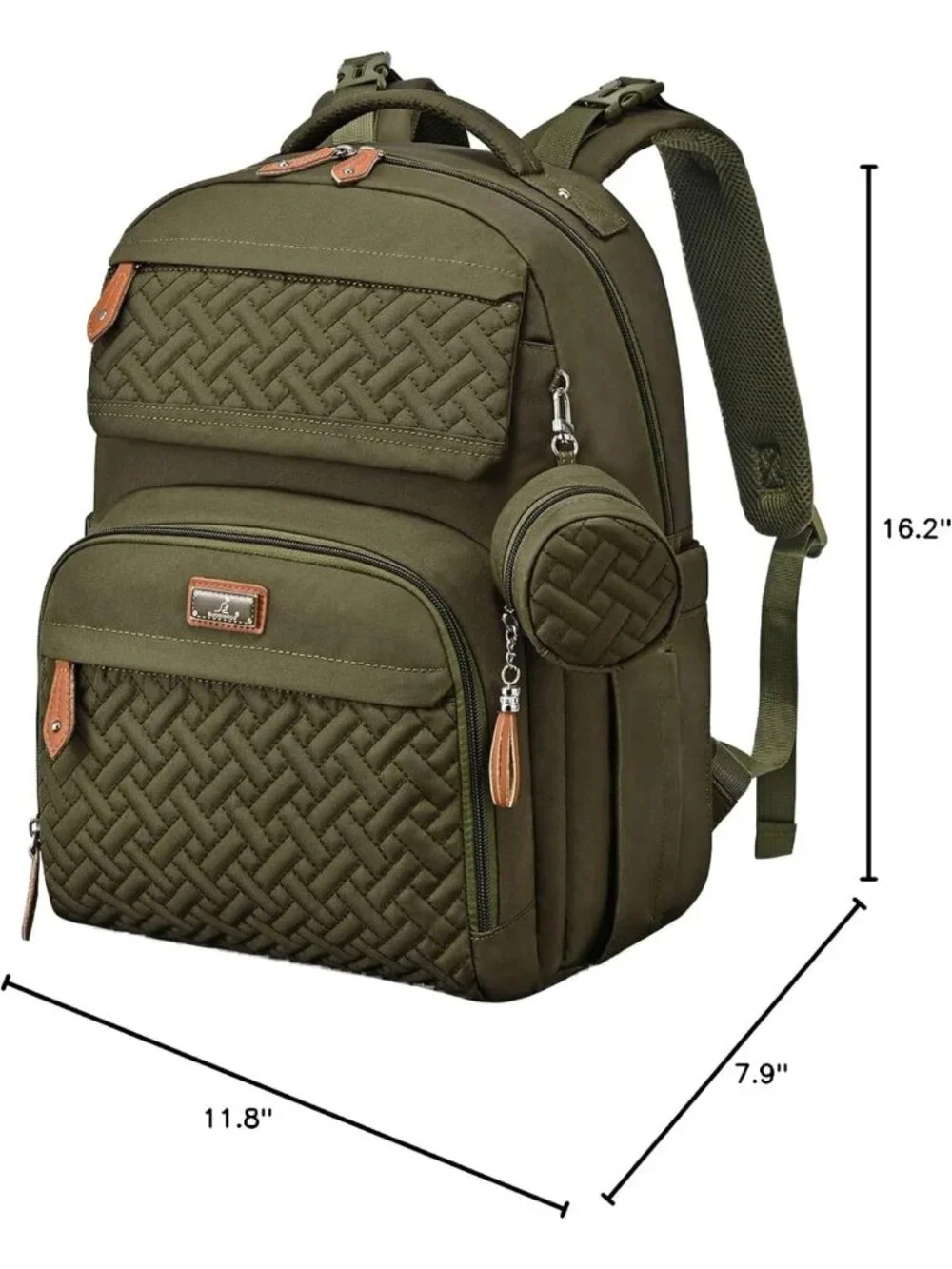 Large Waterproof Diaper Bag Backpack for Travel | Unisex Baby Bag with Changing